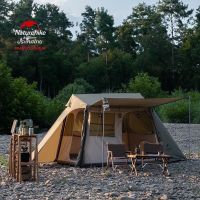 [ช้อปดีมีคืน] Naturehike village 5.0 3-4 Person Automatic Family Cabin Tent (สินค้าประกัน NH THAILAND ออกใบกำกับภาษีได้)