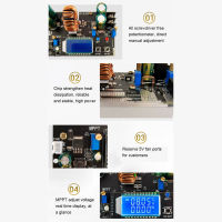 โมดูลเพิ่มบัคอัตโนมัติ300W เพิ่มแหล่งจ่ายไฟบั๊กจอแสดงผล LCD โมดูลสำหรับการชาร์จ