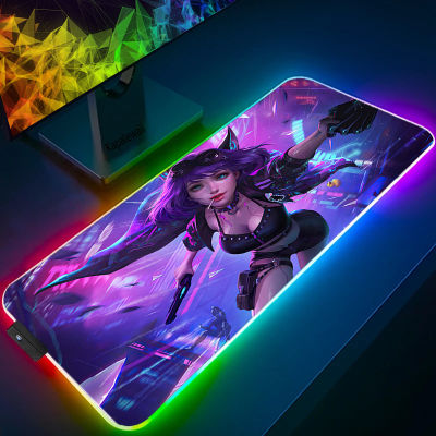 RGB Rog Mouse Pad Gamer Desktop Mousepad Gaming Accessories Cyberpunks Mouse Carpet Table Rug Keyboard For Computers Desk Pad