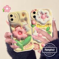 ? 3D Vision ? Redmi Note 11 Pro 8 9 9S Redmi 9T10C 9C 10 9A 11 Lite 12 12T Pro X3 X4 F3 MI 10T Pro Cute Cartoon Flower Couple Air Cushion Phone Case Soft Protective Back Cover