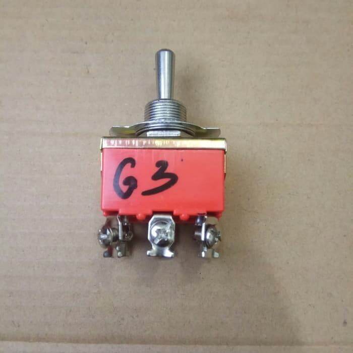 6 kaki Saklar ON Off On/ Switch On Off On/ Power Push Button Lampu ...