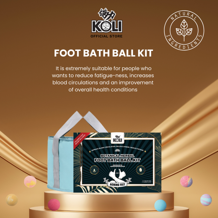 KOLI Botanical Herbal Foot Bath Ball Kit Lazada Singapore