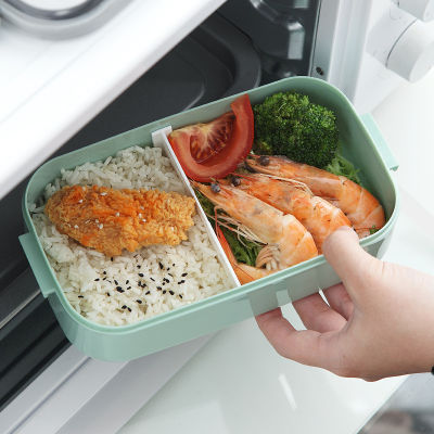 Stainless Steel Cute Lunch Box For Kids Food Container Storage Boxs Wheat Straw Material Leak-Proof Japanese Style Bento Box