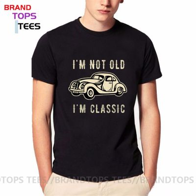 1980S Clothes IM Not Old IM A Classic T Shirt Vintage Car T-Shirt Retro Automobile Bug T Shirts Vehicle Herbie Tshirt