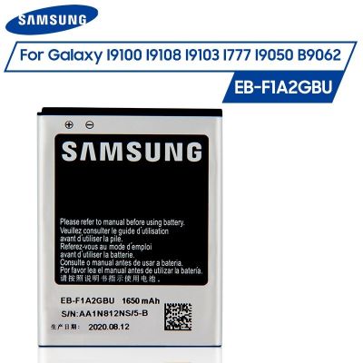 แบตเตอรี่Samsung Original EB-F1A2GBUสำหรับSamsung I9100 I9108 I9103 I777 I9050 B9062ของแท้เปลี่ยนแบตเตอรี่1650MAh