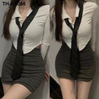 outfit pure to accept women cultivate ones morality show thin waist white coat long sleeve bust package hip