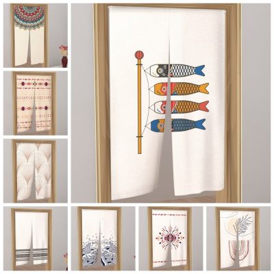 Fashion 2023 Japanese screen door printing, kitchen partition wall, porch entrance decoration, curtains hanging on half screen