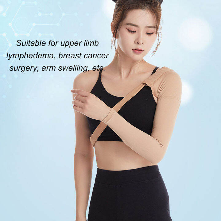 Post Mastectomy Compression Arm Sleeve Comfortable Compression Arm Sleeve High Elasticity for