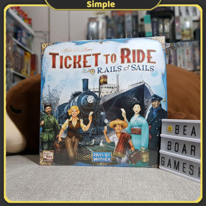 Ticket to Ride Rails Sails Board Game For 2 5 players Family Party Game
