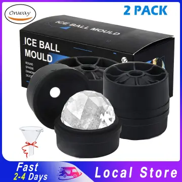 1pc Silicone Round Ice Cube Tray Ice Cube Molds Ice Ball Maker Mold With  Lid Big Ice Cubes For Whiskey Cocktails Bourbon 6-Cavity Sphere Ice Mold  Ball Maker