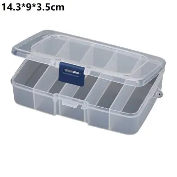 Manooby Plastic Detachable Adjustable Components Compartment Storage  Organizer Parts Boxes Cases For Screws,Hardware And Crafts