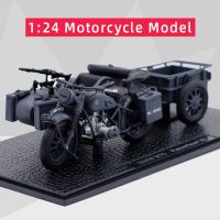 R75 Pankerfaust 30 Diecast รถจักรยานยนต์โบราณรุ่น1:24สงครามโลกครั้งที่สองคอลเลกชันรถมอเตอร์ไซด์สามล้อของสะสม