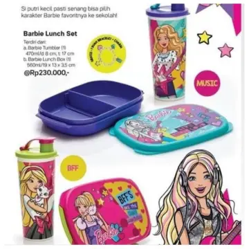 Tupperware barbie hot sale lunch box