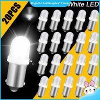 Ba9s แผงไฟหน้า Led สำหรับรถยนต์20ชิ้นหลอดไฟแบบกว้างโคมไฟอ่านหนังสือในร่มหลอดไฟกลมแผงไฟแดชบอร์ด