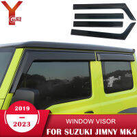 คิ้วกันสาดกระจกรถยนต์สำหรับ Suzuki Jimny MK4 JB64W-JB74W 2019 2020 2021 2022 2023หน้าต่าง2024ที่บังแดดตัวเบี่ยงฝน