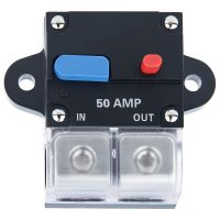 Circuit Breaker Waterproof Trolling Motor Auto Car Marine Boat Bike Stereo Audio Inline Fuse Holders Inverter