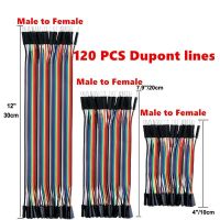 【YD】 120pcs Dupont Wire 40pin Male to Female 10cm/20cm/30cm for Breadboard/Based/DIY/ 2 3 Cables