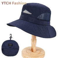 YTCH Topi Bucket สำหรับผู้ชายผู้หญิง,หมวกบังแดดกลางแจ้งกันน้ำแห้งเร็วหมวกอาบน้ำเด็กฤดูร้อน