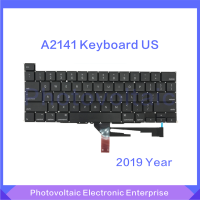 ใหม่ A2141 US แป้นพิมพ์ปลายปี2019ปีใช้งานร่วมกับ Macbook Pro 16นิ้ว US A2141คีย์บอร์ดสำรอง EMC 3347ทดสอบ