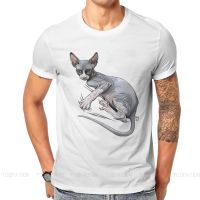 Serious Grip O Neck Tshirt Canadian Hairless Cat Sphynx Fabric Classic T Shirt ManS Tops Individuality Oversized