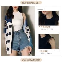 ❤Ready Stock (S-5XL) Women Sleeveless turtleneck camisole female Korean tight-fitting all-match bottoming shirt y