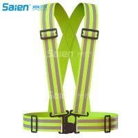 Reflective Vest 2 Pack  Elastic and Adjustable Reflective Gear for Running  Walking  Jogging Cycling Motorcycle (Green)