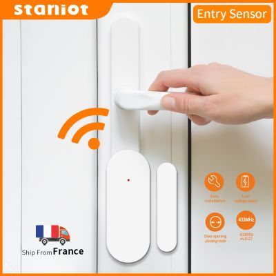 【LZ】◕  Staniot DS100 Tuya 433mhz Alarm Accessories Smart Remote Control Wireless Door and Window Alarm Sensor Door Open/Closed Detecors