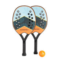 ชุดแร็คเกตเทนนิสชายหาด เทนนิสชายหาด ไม้เทนนิส ไม้เทนนิสชายหาด SANDEVER Beach Tennis Rackets Set BTR 160 OV