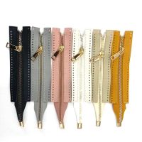 1PC Custom DIY Zipper For Woven Bag Hardware PU Leather Zipper Sewing Accessories 18cm Metal Zipper For Clothes Shoes Supplies