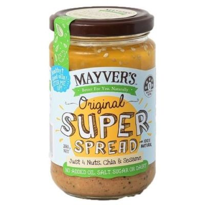 Items for you 👉 Mayver super spread 280 g เนยถั่ว ออริจินัล สเปรด รสดั้งเดิม สินค้านำเข้าจากออสเตรเลีย