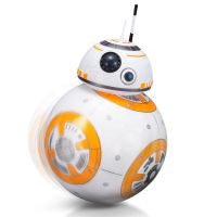 S03รีโมทคอนลไฟเพลงอัจฉริยะ War Droid Rolling Spinning Ball 2.4G Bb-8 Rc หุ่นยนต์ของเล่นสำหรับเด็ก