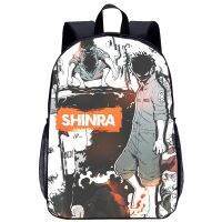 【LZ】℗  Fire Force Mochila Meninas Meninos Mochila Escolar Cool Game Cartoon Print Adolescente Viagem Laptop Bag 17in Schoolbag Escola Temporada