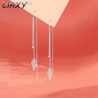 【hot】ↂ✙♨  CIAXY Color Hollow Leaves Earrings for Temperament Tassel Ear Chain Earring Super Jewelry