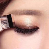 Lazy Double Color gradient Eye Shadow 3 วินาทีแปรงอายแชโดว์