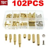 120PCS M3 Male Female Brass Hex Column Standoff Support Spacer Pillar M3 Screw Nut for PCB Board Electronics DIY Kit