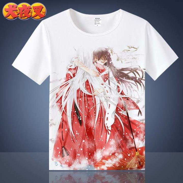 เสื้อยืดแขนสั้น-พิมพ์ลายการ์ตูน-inuyasha-soma-witch-inuyasha-kimono-kikyix-สไตล์ญี่ปุ่น-สําหรับผู้ชาย-และผู้หญิง