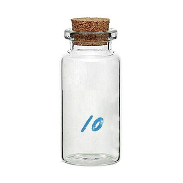 8-pcs-10-ml-small-cork-bottle-clear-glass-bottle-wishing-bottle