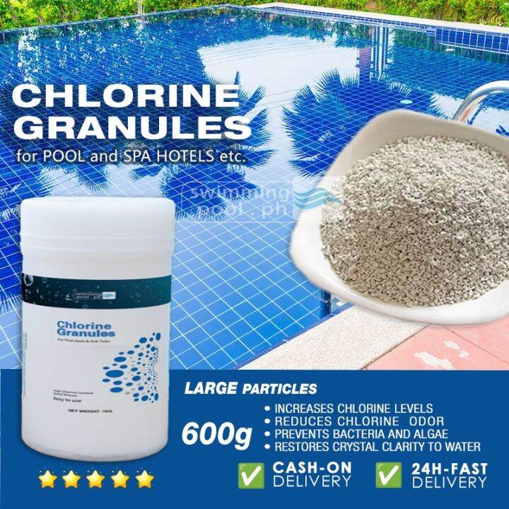 CHLORINE GRANULES for Swimming Pool Disinfectant chlorine powder 600g