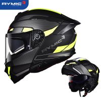 RYMIC-Casco Abatible Hacia Arriba Para Motocicleta, Modular De Cara Completa, Para Montar En Moto