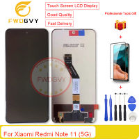 FWDGVY 6.6นิ้วต้นฉบับสำหรับ Xiaomi Note 11 5กรัมสัมผัสหน้าจอ LCD หน้าจอดิจิตอล Lcds