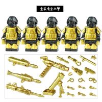 Compatible with LEGO military war police urban special police figures reloading special forces weapons and equipment boys assembled building blocks