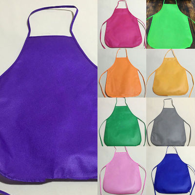 1pcs Children Aprons Kitchen Waterproof Non-Woven Fabric Painting Pinafore Kids Apron For Activities Art Painting Class Craft Aprons