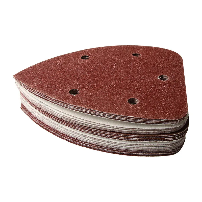 Detail Sander Sandpaper 30Pcs 5-Hole 40 Grit Aluminum Oxide Mouse Sanding  Pad Hook & Loop Mouse Detail Sander Pads for Wood Furniture, Extra Coarse  Triangle Sand Paper for 140mm Palm Sanding Machine 