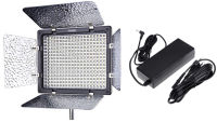 YONGNUO YN300 III LED Video Light 3200-5500K Color Temperature and Adjustable Brightness &amp; Adapter