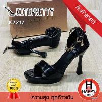 ?ส่งเร็ว?ส่งด่วน?สินค้าใหม่✨รองเท้ารัดส้นสูงหญิง KITEPRETTY รุ่น K7217BK ส้น 4 นิ้ว The charm is you สวย สวมใส่สบาย ทนทาน