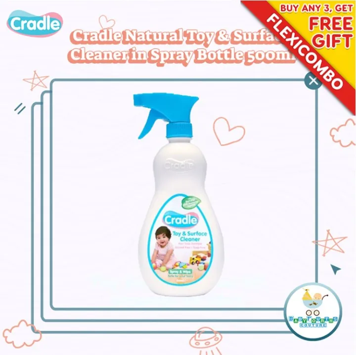 Cradle Natural Toy & Surface Cleaner in Spray Bottle 500ml Lazada PH