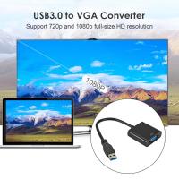 USB 3.0ไปยังวิดีโอ VGA จออะแดปเตอร์1080P ตัวแปลงภายนอกหลายจอแสดงผล