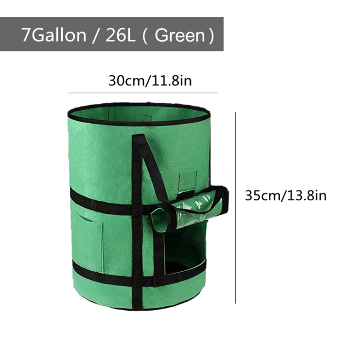 7-10-gallon-plant-bags-breathable-permeable-non-woven-fabric-grow-bag-potato-tomato-transparent-film-visible-window-plants-bag-indoor-seedling-tray-planting-seedling-growing-vegetables-and-fruits-grow