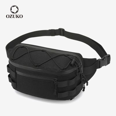 Ozuko กระเป๋าคาดเอวแฟชั่นกันน้ําสําหรับวัยรุ่น Molle Fanny Pack