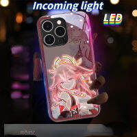 มก. เคสโทรศัพท์เรืองแสง LED สำหรับเคสโทรศัพท์ซัมซุงเคสโทรศัพท์ S23ULTRA S23Plus S21Plus S22Plus S22ULTRA S20PLUS A53 A73 NOTE20ultra A12 A14 A71 A72 A32 A21S NOTE10 10บวก Genshin Impact 04